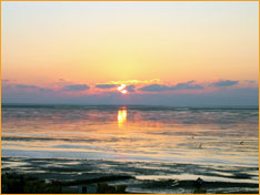 Sonnenuntergang in Duhnen